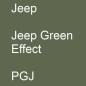 Preview: Jeep, Jeep Green Effect, PGJ.